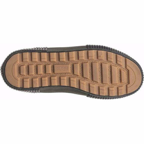 Globe Dover EXPLR Black Suede Ankle Skate Shoe Boot Black/Dusty Olive/Polartec 8 - Picture 3 of 4